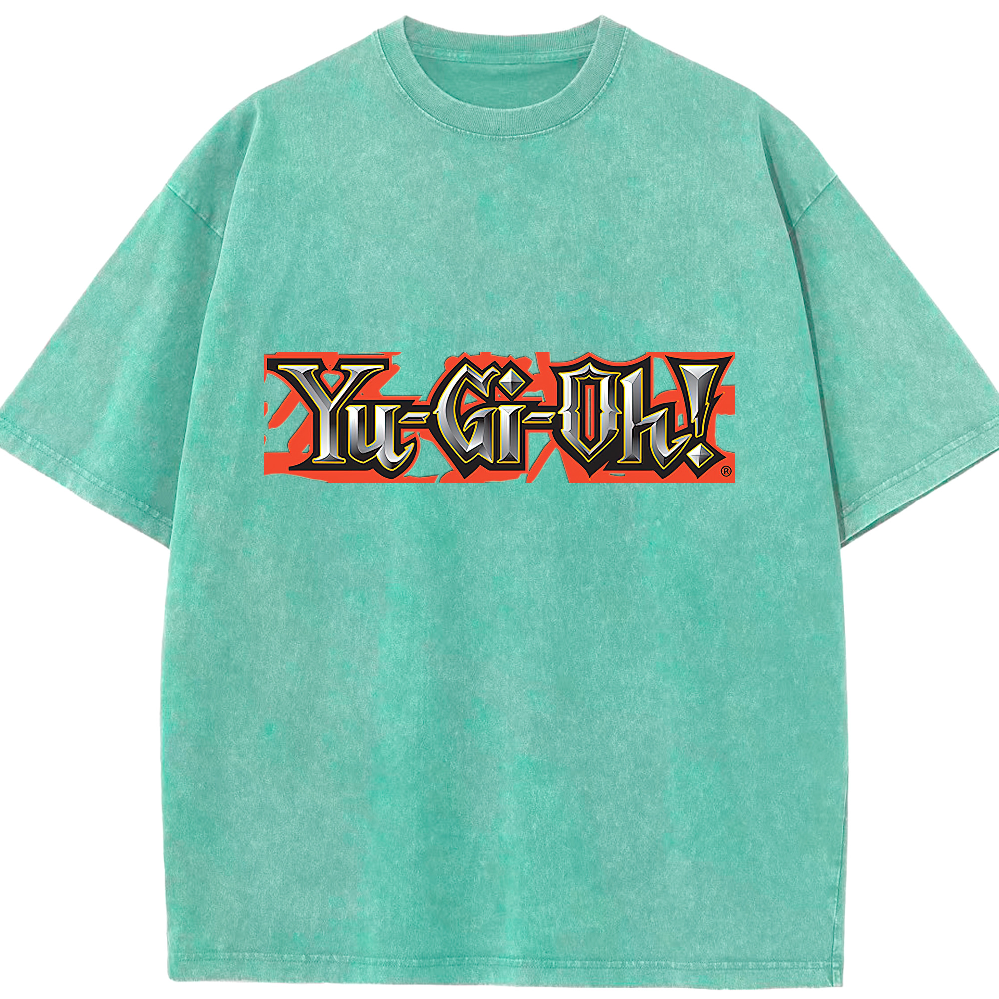 （画像用） 遊☆戯☆王 Yu-Gi-Oh! 綿100% ヴィンテージ風 半袖Tシャツ（フロントプリント）